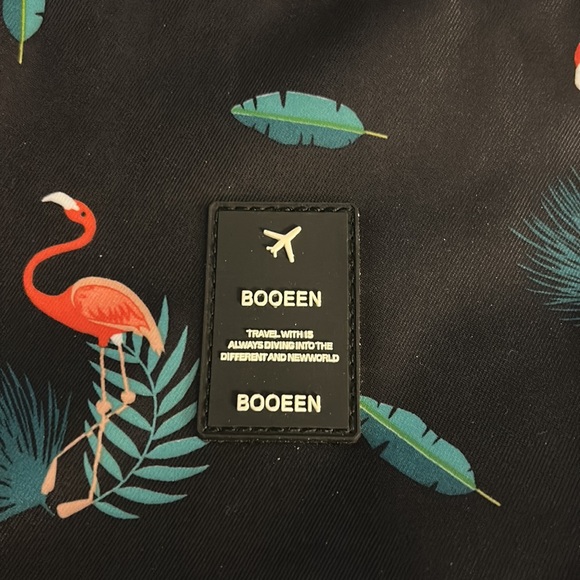 Booeen Travel Hanging Toiletry Bag with Pink Flamingo 🦩 Print NWT - Picture 2 of 10